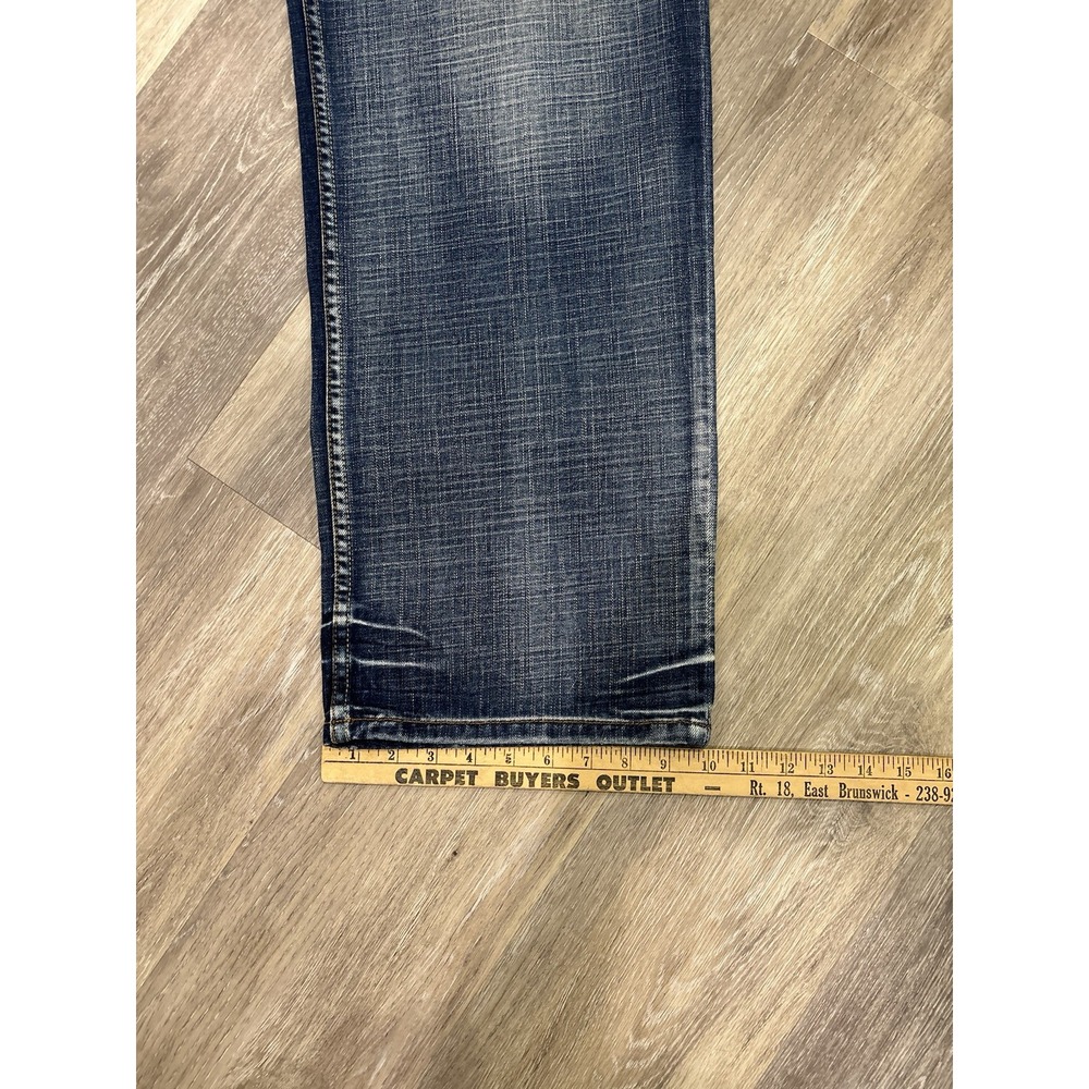 Rocawear Baggy Embroidered Faded Jeans Y2K Vintage Skater 00s 2000s Size 36x32 - Picture 6 of 10